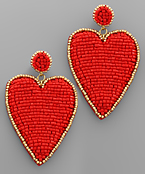  Heart Bead Earrings