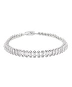  Cubic CZ Baguette Belt Bracelet