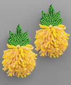  Beaded Tassel Pineapple Earrings
