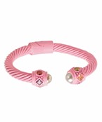  8MM Pearl Dome Color Cable Bracelet