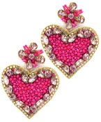  Crystal Heart Earrings