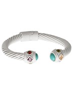  Turquoise Dome Cable Bracelet