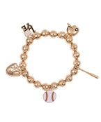  Baseball Cluster Enamel Bracelet