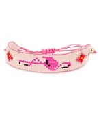  Flamingo Beaded Bracelet