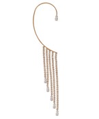  Wire CZ Tassel Ear Cuff