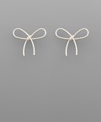  Metal Wire Ribbon Earrings