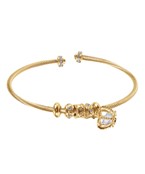 CZ Crown Charm Cuff