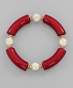  Collegiate Color Bracelet with Crystal Ball