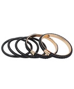  Leather & Jelly Bracelet Set