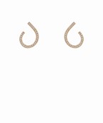  CZ Open Teardrop Earrings