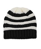  Striped Knit Beanie