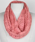  Lace Seamless Double Layer Infinity Scarf