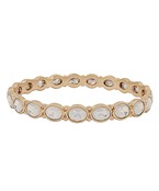  Pave Glass Bangle Bracelet
