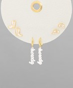  Western HOWDY Earring Set