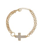  Cross Accent Chain Bracelet