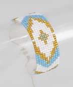  Beaded Rhombus Patten Bracelet