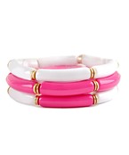  Breast Cancer Awareness Stackable Bracelet
