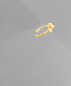  3 Pearl Charm Ear Cuff