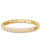  Pearl Accent Metal Bracelet