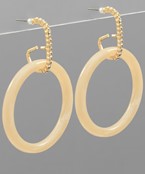  Acrylic Circle Earrings