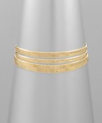  3 Row Snake Chain Bracelet