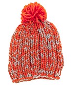  PomPom Two Tone Knit Beanie