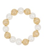  Pearl & CCB Ball Bead Bracelet