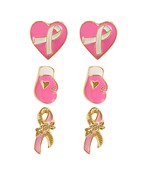  Epoxy Breast Cancer Set Earrings