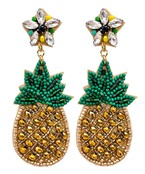  Beaded Pineapple Earrings