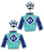  Kentucky Derby Jocky Uniform Earrings