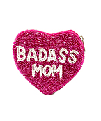  BADASS MOM Heart Shape Coin Pouch