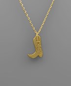  Boot Charm Necklace