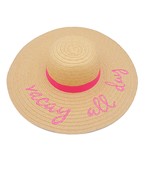  Vacay All Day Wide Brim Straw Hat