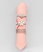  Starfish Ring Set