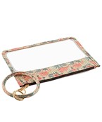  Cork Flower Transparent Pouch Keychain