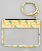  Cork Transparent Pouch Keychain