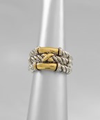  Knot Three Row Ring