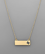  Gold State Bar Necklace