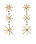  Snowflake 3 Drop Earrings