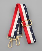  USA Flag Color & Star Guitar Strap