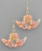  Glazed Cowboy Hat Dangle Earrings