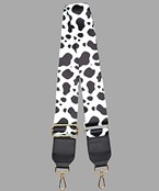 Cow Print Guitar Strap