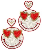  Valentine's Day Smiley Face Earrings