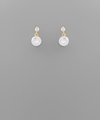  CZ Small Dangle Earrings