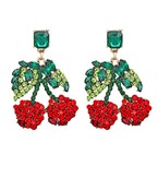  Crystal Cherry Earrings