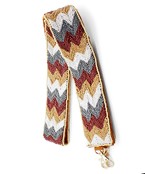  Chevron Beaded Bag Strap