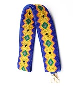  Geometric Pattern Beaded Bag Strap