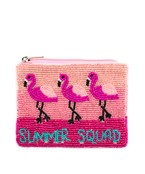  SUMMER SQUAD Flamingo Coin Pouch