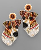  Dog Beaded Earrings