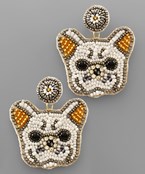  Dog Beaded Earrings